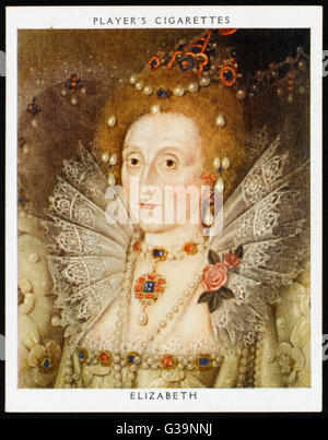 La reine Elizabeth I (1533 - 1603), régna 1558-1603 Banque D'Images