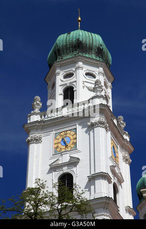 Allemagne, Bavière, Passau, Dom, la cathédrale St Stephan, Banque D'Images