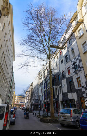 Museum Kunst Haus Wien, conçu par Friedensreich Hundertwasser, l'Autriche, Wien, 03., Wien, Vienne Banque D'Images