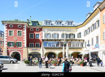 Hauptplatz (place principale), l'Autriche, Tyrol, Lienz, Tyrol , Banque D'Images