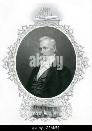 James Buchanan - Président des États-Unis Banque D'Images