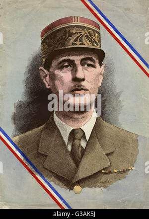 Charles De Gaulle et La France Libre France libre drapeau