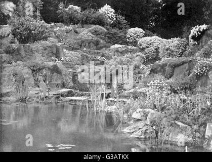 Rock Garden à Rounton Grange, East Rounton, Yorkshire Banque D'Images