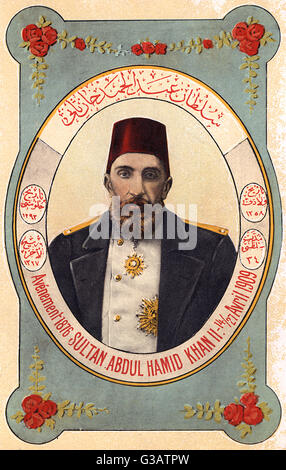 Sultan Abdulhamid II - dirigeant des Turcs ottomans Banque D'Images