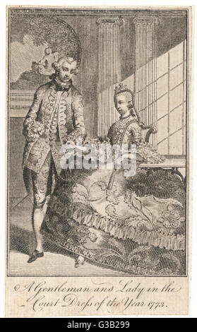 Homme et femme, 1773 Banque D'Images