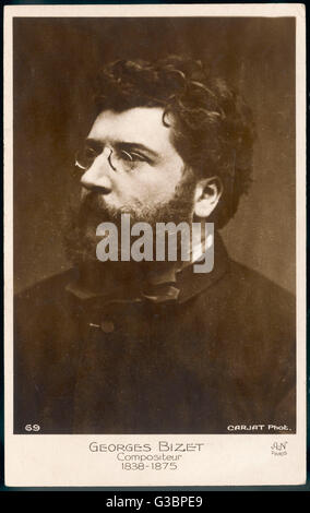 Portrait du compositeur français, Georges BIZET (1838-1875) Banque D'Images