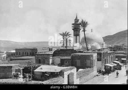 Mosquée sur la mer de Galilée, Israël Banque D'Images