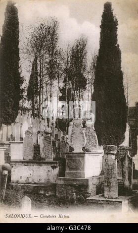 Thessalonique, Grèce - Cimetière turc de Kapou Banque D'Images