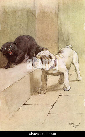 Illustration par Cecil Aldin, mon chien Banque D'Images