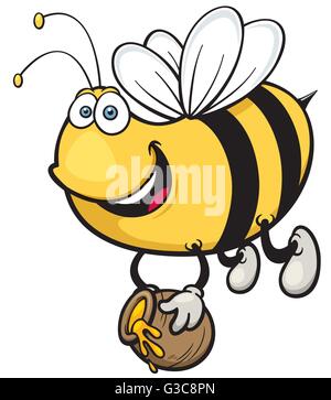 Cartoon Vector illustration de Bee Illustration de Vecteur