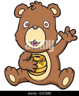 Illustration Vecteur de Cartoon bear Illustration de Vecteur