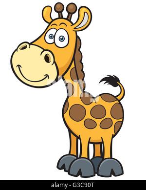 Illustration Vecteur de dessin animé Giraffe Illustration de Vecteur