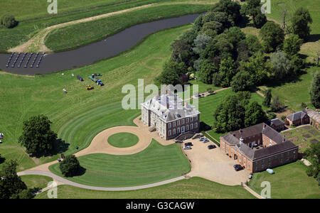 Vue aérienne de Stanford Hall près de Stanford-upon-Avon, dans le Leicestershire, UK Banque D'Images
