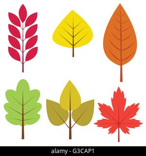Les feuilles d'automne vector illustration Illustration de Vecteur
