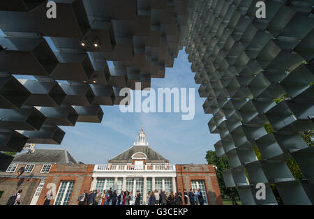 Serpentine Gallery, Londres, Royaume-Uni. 7 juin 2016. Programme d'Architecture 2016 serpentine, appuyez sur Afficher, la Serpentine Pavilion. Banque D'Images