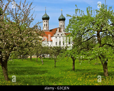 Église de l'abbaye Saint Benedikt, Benediktbeuern, Allemagne, Berlin, Banque D'Images