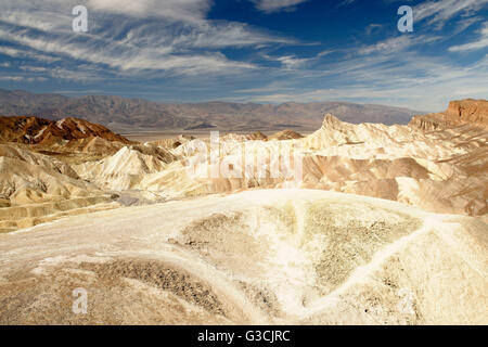 Zabriskie Point, Death Valley, California, USA Banque D'Images