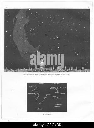 Le ciel obscur à Londres : vers le nord, le 15 janvier. St Pauls, 1869 imprimer Banque D'Images