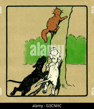 Illustration par Cecil Aldin, Rough et Tumble Banque D'Images