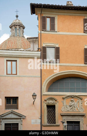 Italien, Rom, Haus an der Portico di Ottavia Banque D'Images