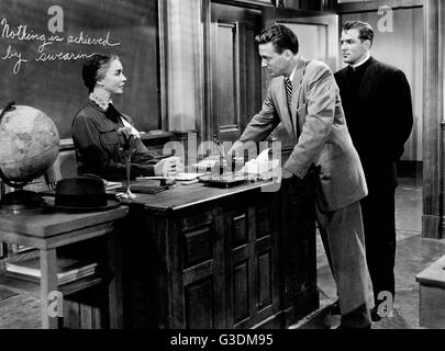 Good Morning, Miss Dove !, alias : Guten Morgen, Mlle Fink !, USA 1955, Regie : Henry Koster, acteurs : (v. l.) Jennifer Jones, Robert Stack, Biff Elliot Banque D'Images