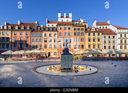 Place de la vieille ville de Varsovie Banque D'Images