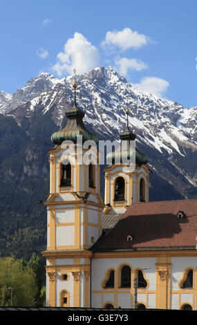 Autriche, Tyrol, Innsbruck, Basilique de Wilten, Banque D'Images