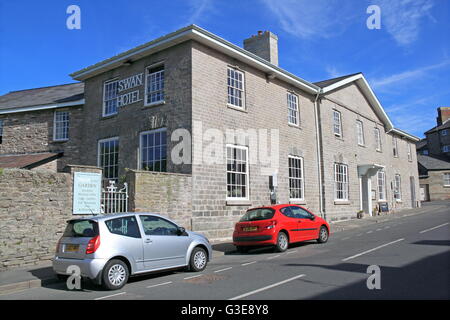 Swan Hotel, Church Street, Hay-on-Wye, Powys, Pays de Galles, Grande-Bretagne, Royaume-Uni, UK, Europe Banque D'Images