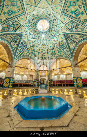 Amir Sultan Ahmad historique de Bath à Kashan, Iran Banque D'Images