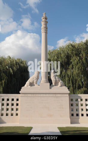 À l'intérieur de l'Indian Memorial, Petillon, Neuve-Chapelle, le nord de la France. Banque D'Images