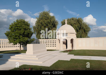 À l'intérieur de l'Indian Memorial, Petillon, Neuve-Chapelle, le nord de la France. Banque D'Images