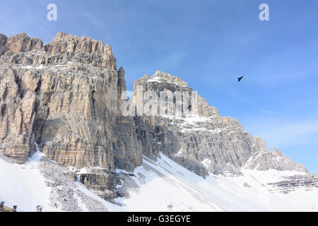 Drei Zinnen, Tre Cime, l'Italie, Belluno, Naturpark Drei Zinnen, Tre Cime di Lavaredo, Dolomites Sextner Dolomiten (Sextener, Dolom Banque D'Images