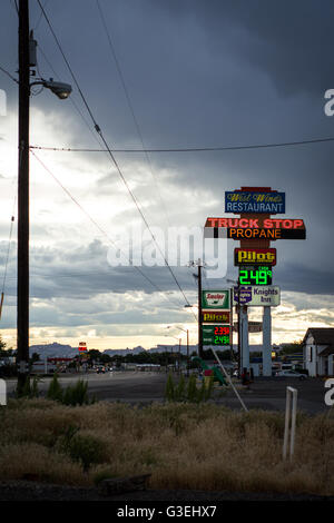Truck Stop à Green River, Utah, USA Banque D'Images