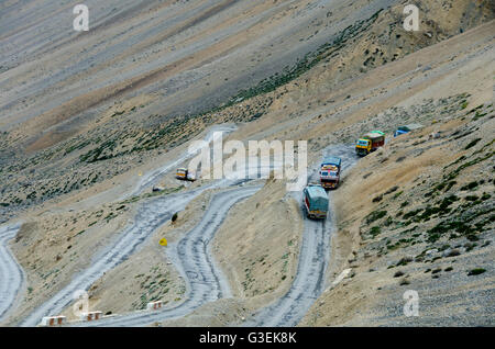 Gata Loops, près de Sarchu, Manali - Leh Road, Himachal Pradesh, Inde, Banque D'Images