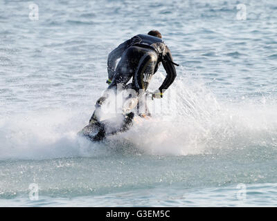 Compétition de Freestyle de jetski, Jet ski Alpe Adria Tour - Première course de championnat croate aquabike. Banque D'Images