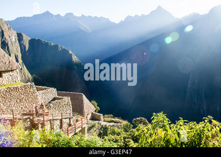 Machu Pichu pendant Banque D'Images