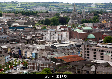 Vue sur la ville de Cork à partir de la tour de l'église St Anne's Shandon, Cork Irlande Banque D'Images