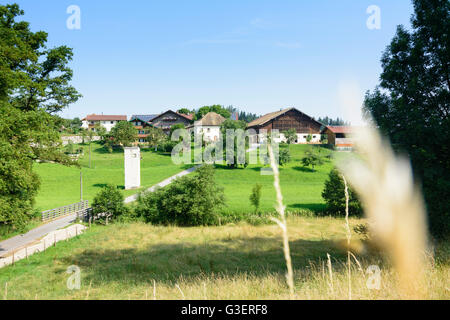 Brandhofen village, Allemagne, Bavière, Bayern, Oberbayern, Rupertiwinkel, Haute-Bavière, caresser Banque D'Images