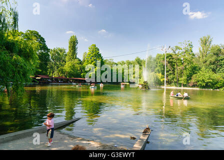 Parc Cismigiu Bucharest Bucuresti, Roumanie Banque D'Images