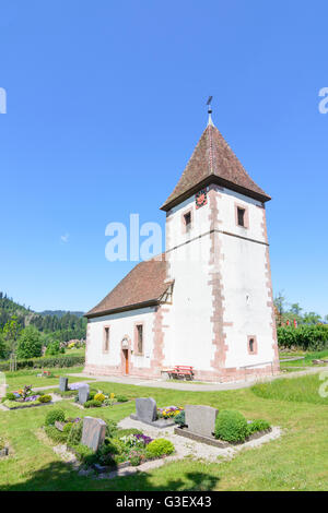 Chapelle en Heselbach, Allemagne, Bade-Wurtemberg, Schwarzwald, Forêt Noire, Baiersbronn Banque D'Images