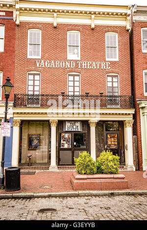 Vagabond Theatre, 806 South Broadway, Fells Point, Baltimore, MD Banque D'Images