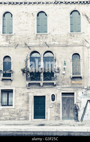 Capacités à le Grand Canal, Venise, Italie, Vénétie Banque D'Images