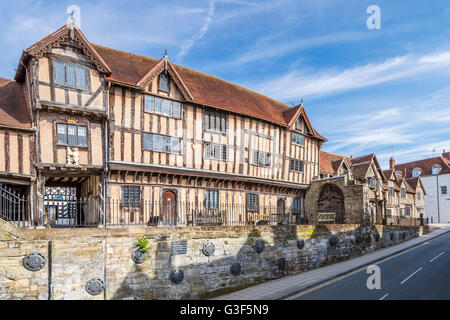 Lord Leycester hospital, Warwick, Warwickshire, Angleterre, Royaume-Uni, Europe. Banque D'Images