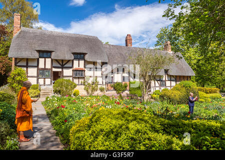 Anne Hathaway's Cottage, Stratford-upon-Avon, Warwickshire, Angleterre, Royaume-Uni, Europe. Banque D'Images