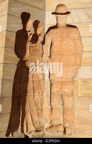 Settler's Monument, The Rocks, Sydney, New South Wales, Australia Banque D'Images