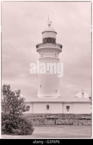 Phare de Macquarie, chef du Sud, Sydney, New South Wales, Australia Banque D'Images