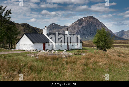 Cottage de Blackrock, Glencoe, Ecosse Banque D'Images