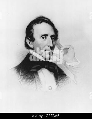 Le président John Tyler (1790-1862), le dixième président des États-Unis. Banque D'Images