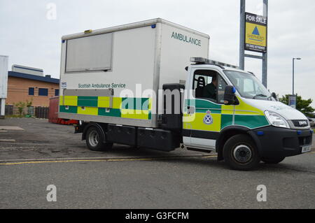 Service ambulancier écossais de l'équipe d'intervention d'opérations spéciales (TRI) de l'unité est de l'Ecosse Banque D'Images