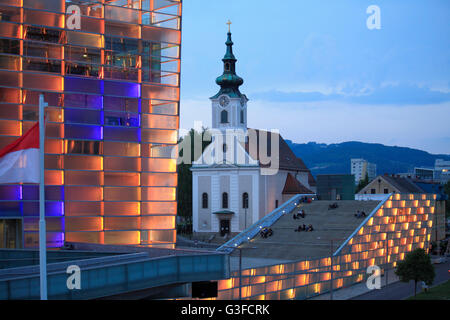 L'Autriche, Haute Autriche, Linz, Ars Electronica Center, Banque D'Images